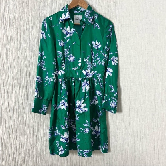 La Roque Dresses & Skirts - LaRoque Original 100% Silk Green Chinoiserie Dress size XS